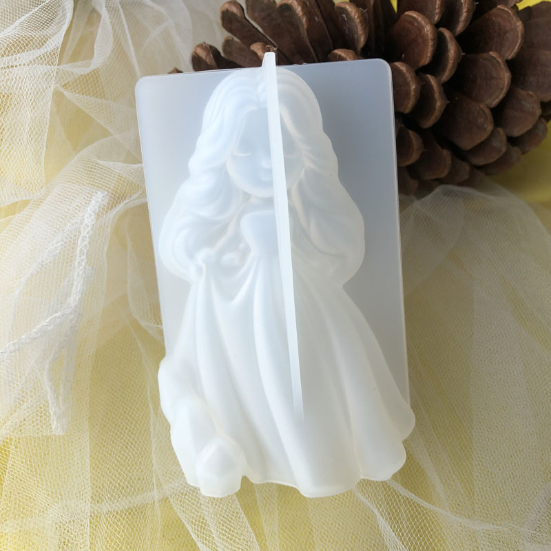 Soap Making Tools - 3D Cute Princess Silicone Candle Mould
