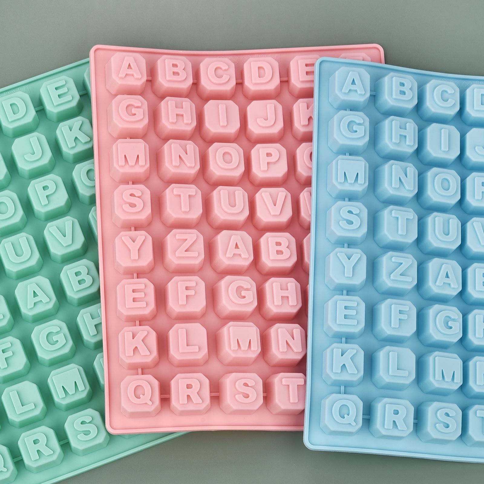 Soap Making Material - 48 Letter Enghish Alphabet letter Silicone