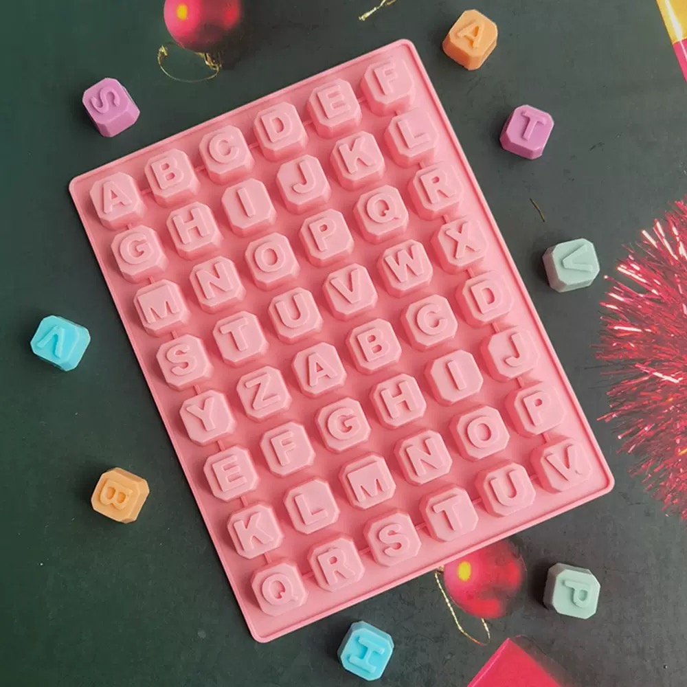 Soap Making Tools - 48 Letter Enghish Alphabet letter Silicone