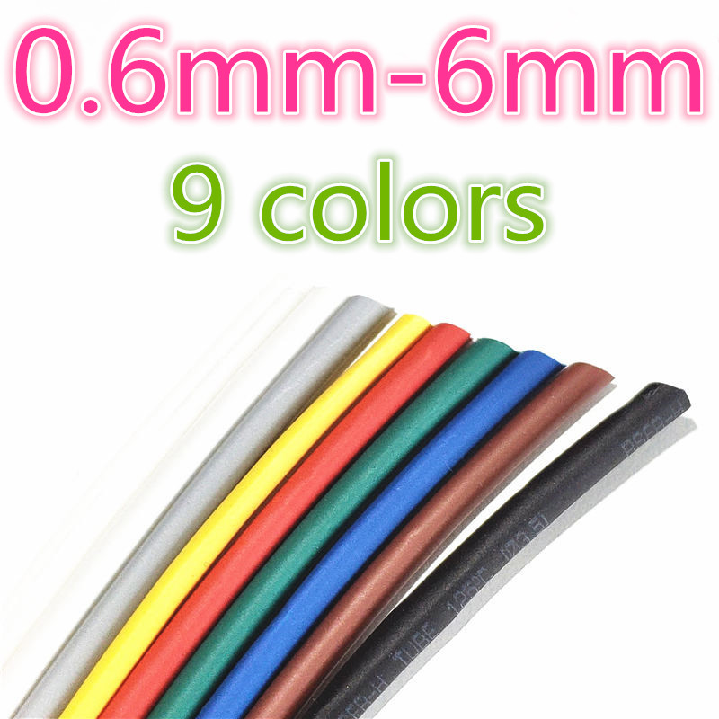 Shrink Wrap Pvc - 1/3/5meter 2:1 9 Colors 0.6mm 0.8mm