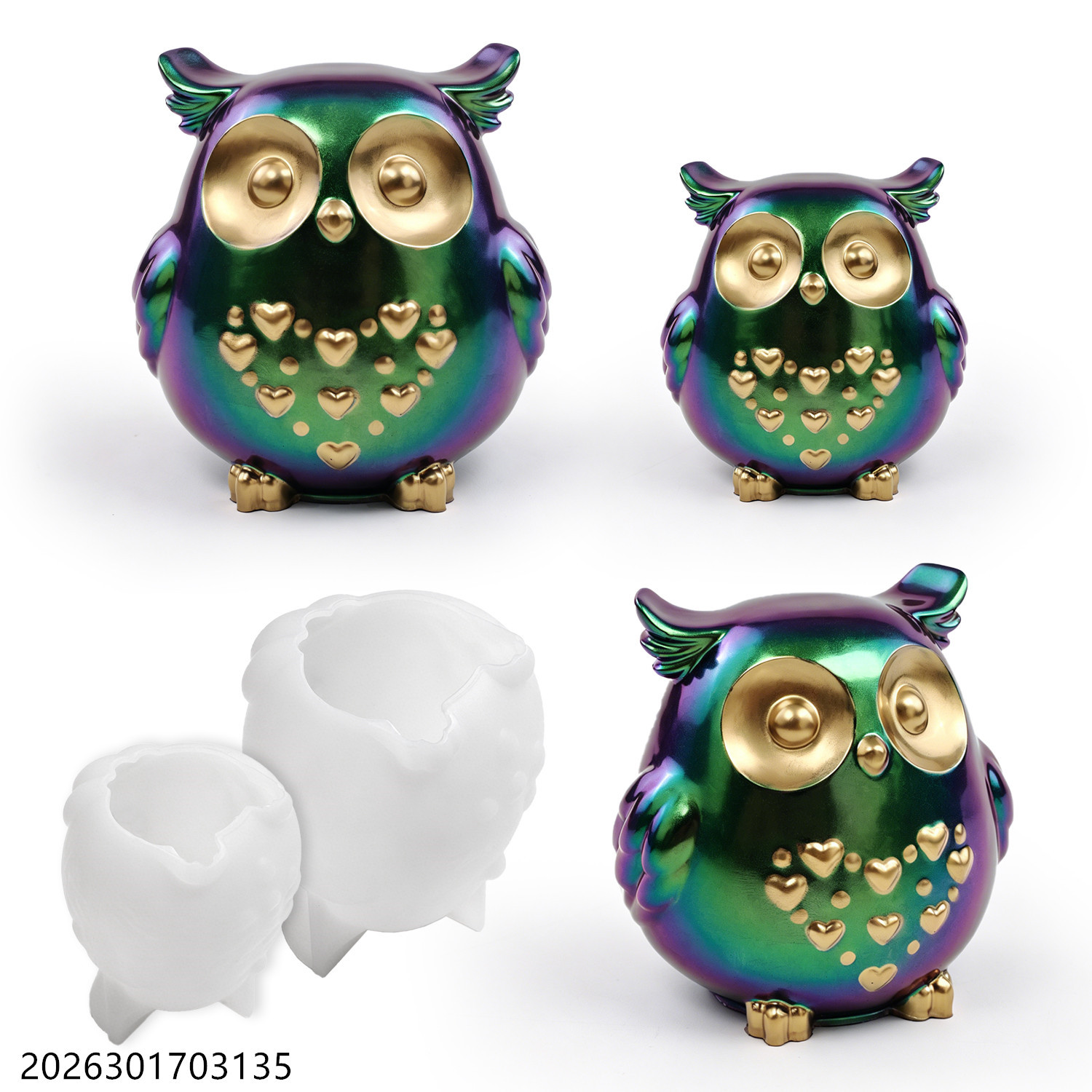 Soap Making Tools - Owl Silicone Mold 3D Bird Shape