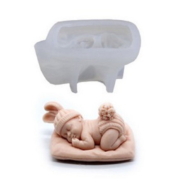3D Sleep Baby Candle Silicone  - Soap Making Kit For Kids review and price