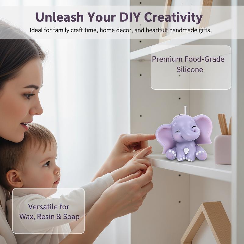 Cute 3D Elephant Silicone Cand - Soap Making Material review and price