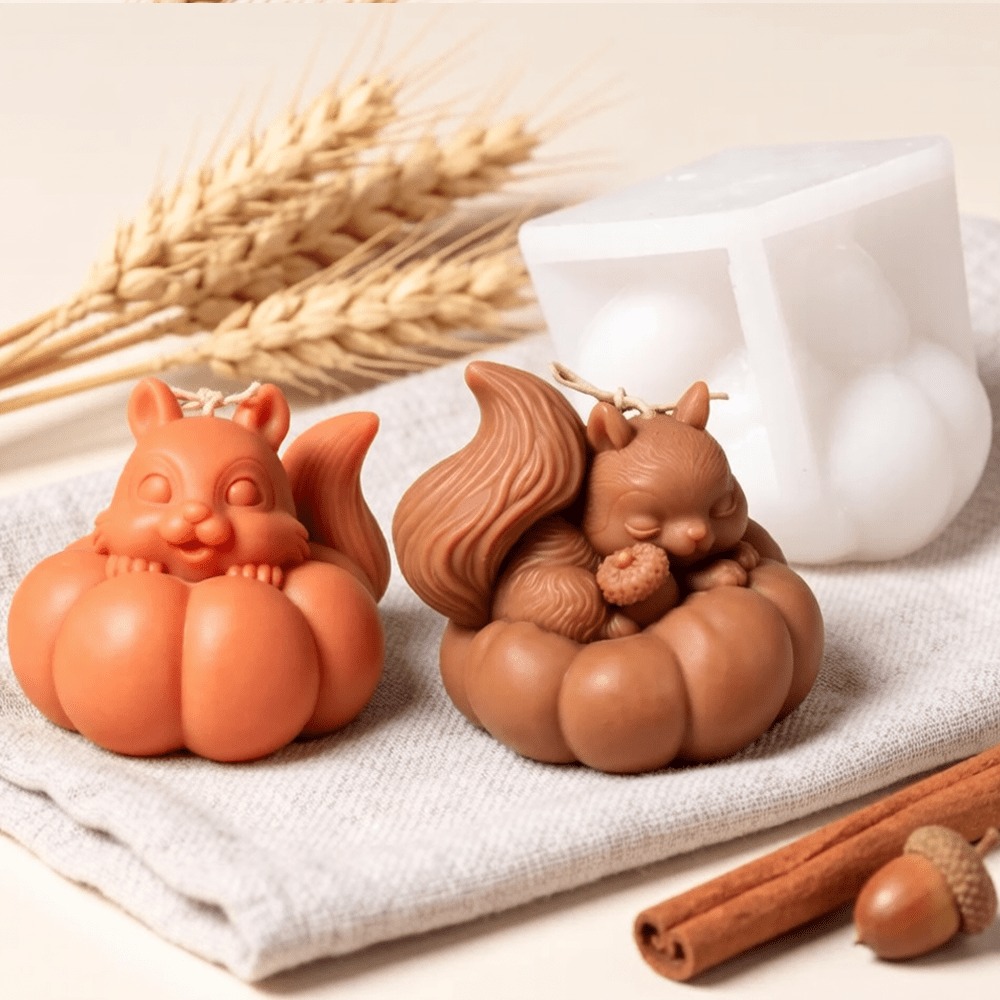 Squirrel Pumpkin Silicone Cand - Soap Making Friends review and price