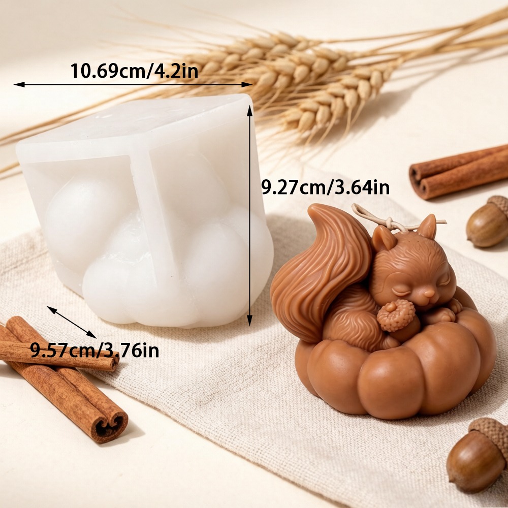 Squirrel Pumpkin Silicone Cand - Soap Making Friends review and price