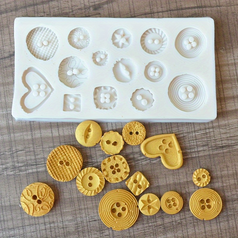 Buttons Shape Silicone Mold Si - Soap Making Tools review and price