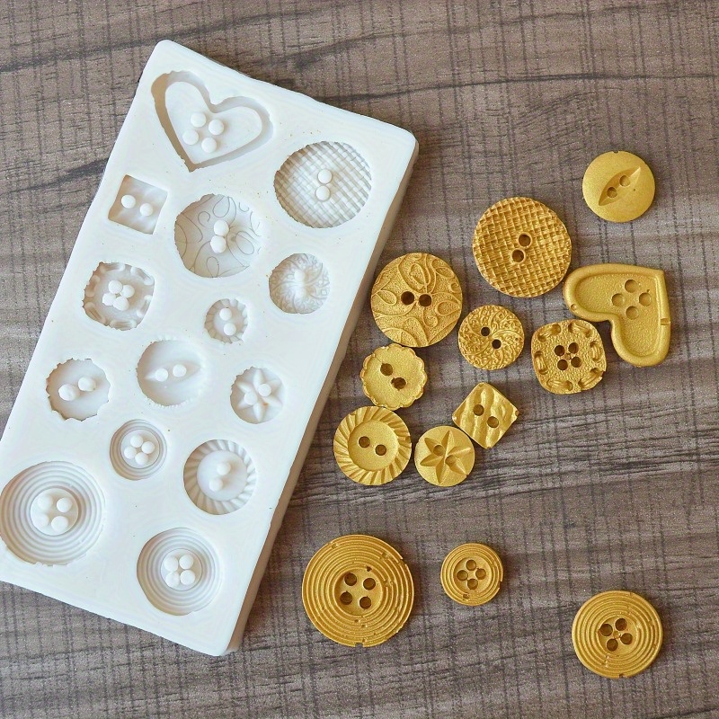 Buttons Shape Silicone Mold Si - Soap Making Tools review and price