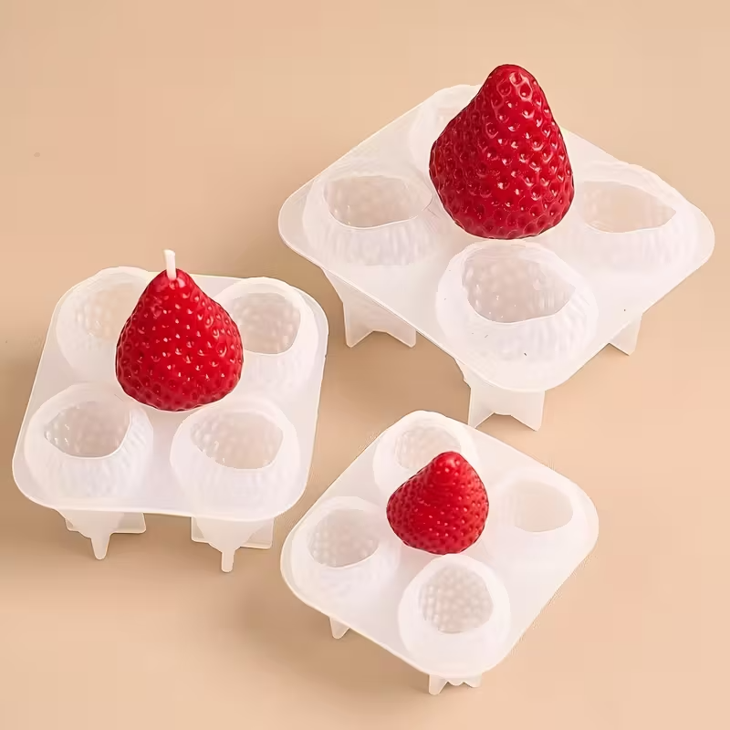 Strawberry Silicone Candle Mol - Soap Making Gifts review and price