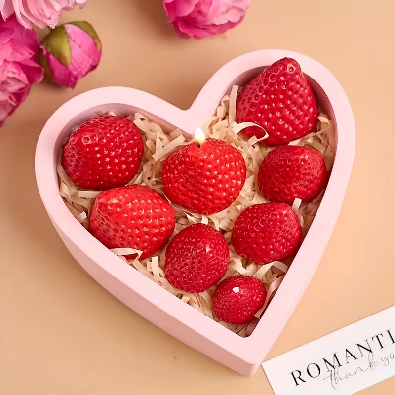Strawberry Silicone Candle Mol - Soap Making Gifts review and price