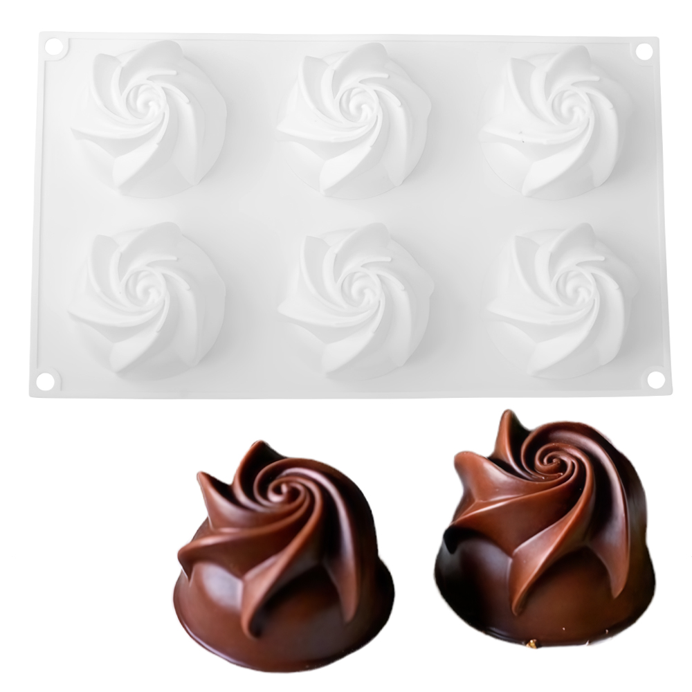 6-Cell Base Carved Rose Design - Soap Making Base review and price