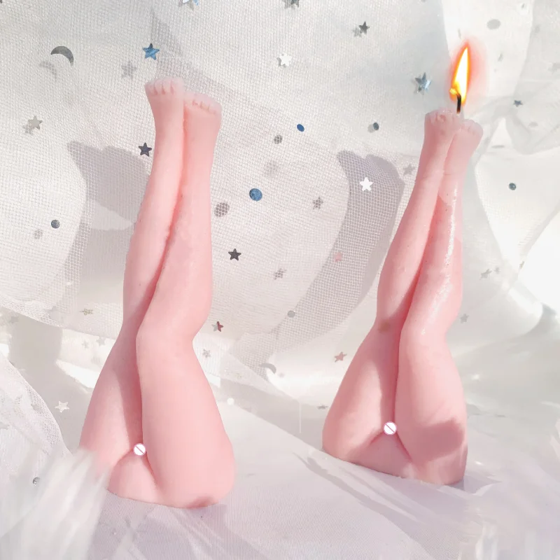 DIY Woman 3D Sexy Legs Candle  - Soap Making Gifts review and price