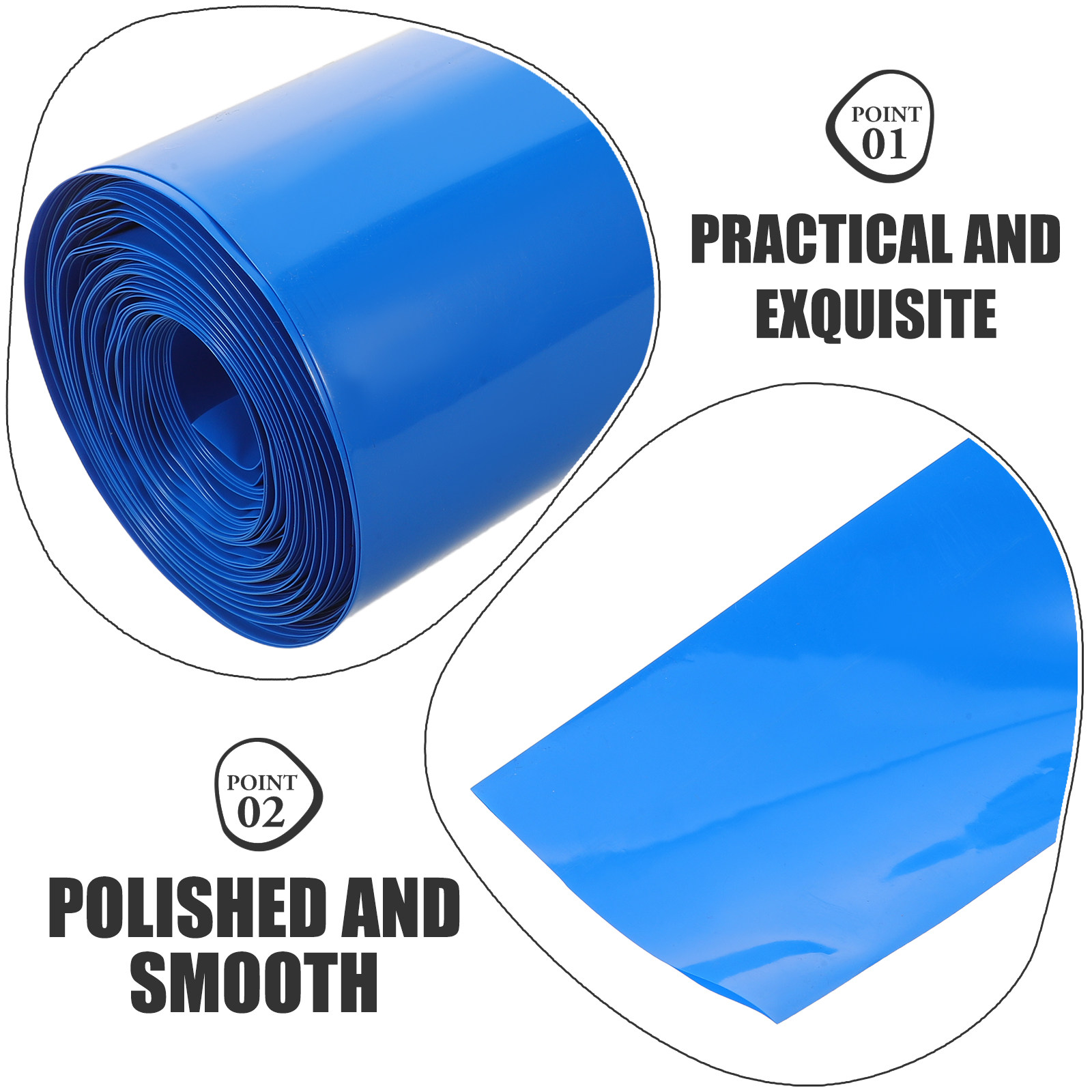 1 Roll Blue Heat Shrink Tubing - Shrink Wrap Pvc review and price
