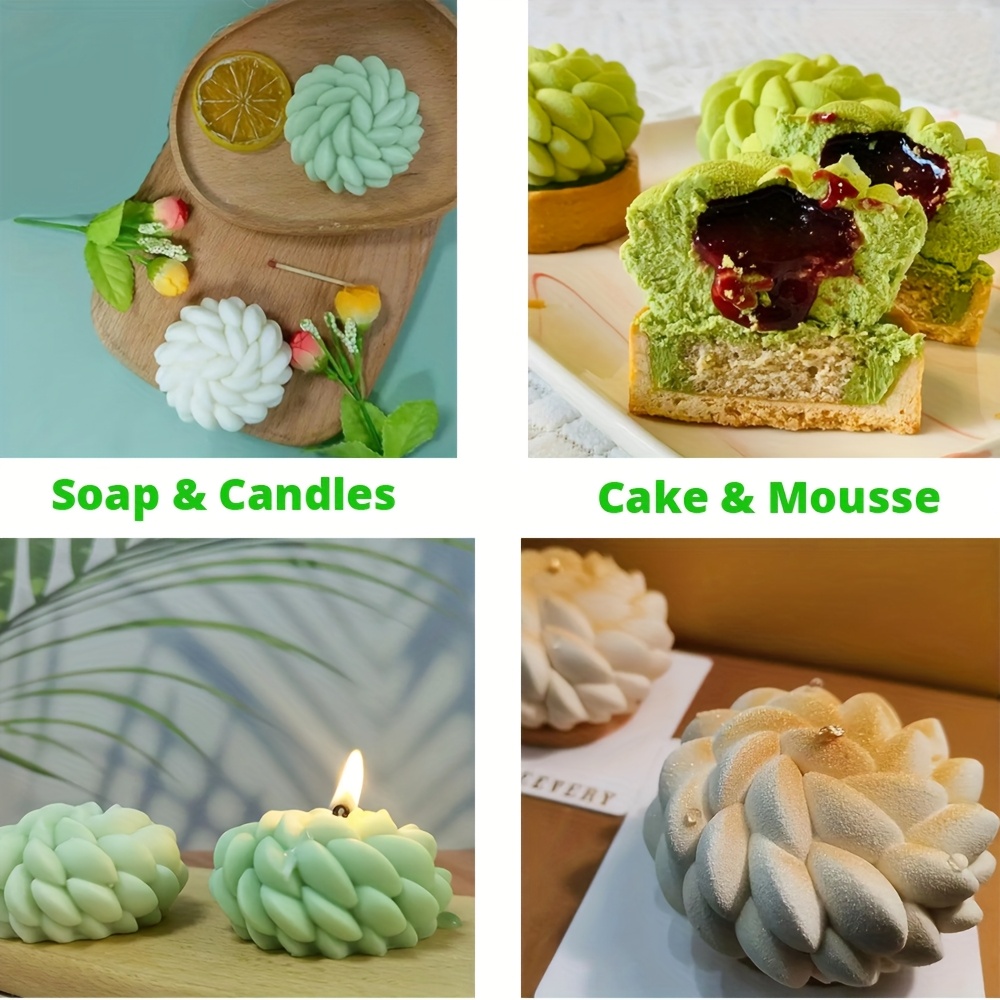 1Pc Cake Mold Santa Ana Floral - Soap Making Recipes review and price