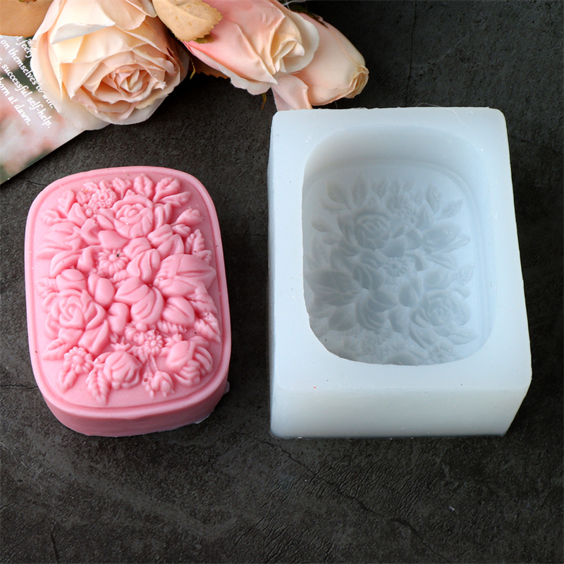 Square Floral Silicone Soap Mo - Soap Making Gifts review and price