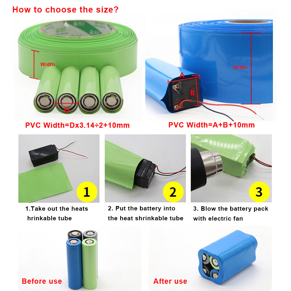 1meter 18650 Lipo Battery PVC  - Shrink Wrap Pvc review and price