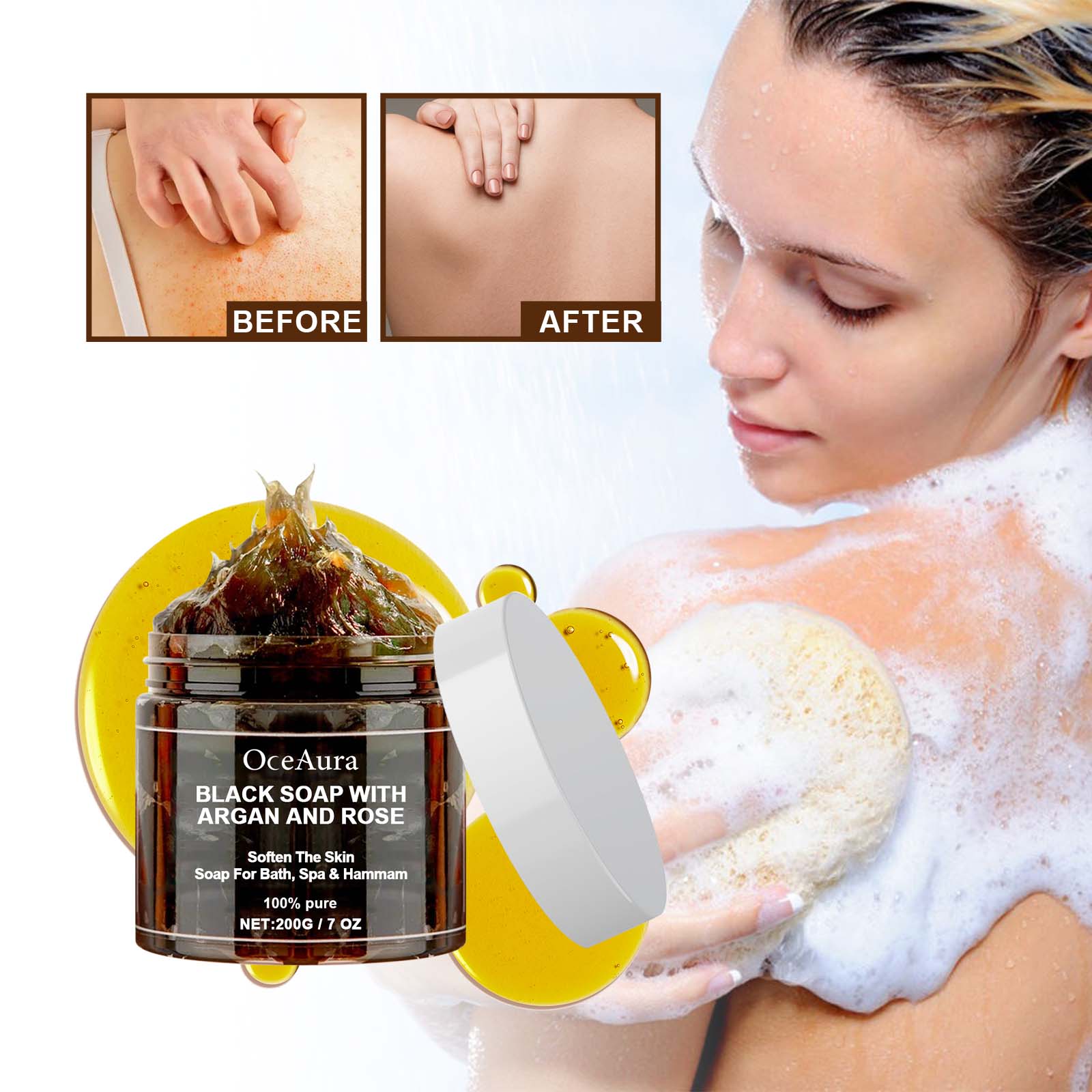 OCEAURA Black Soap With Argan  - Soap Making Fragrance Oil review and price