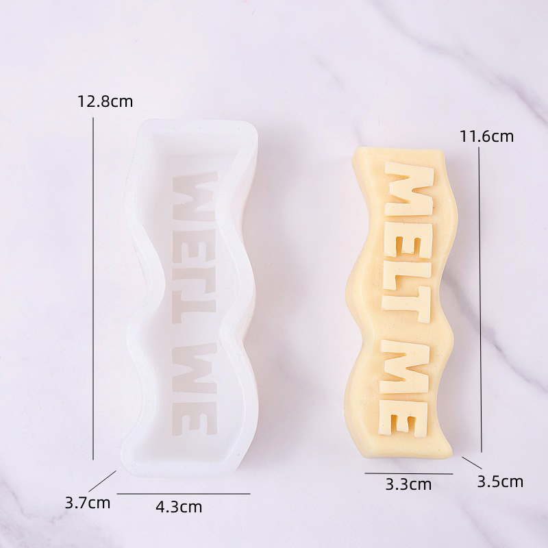 Wave Letter Slogan Candle Sili - Soap Making Recipes review and price